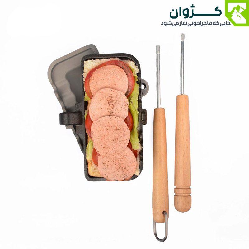 ساندویچ‌ساز فلزی لایف کمپ 45809 با طراحی جمع‌وجور برای استفاده در سفر