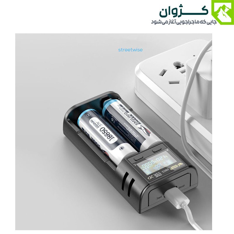 تصویر شارژر هوشمند باتری اسمایلینگ شارک مدل CD-002D مناسب کمپینگ و سفر