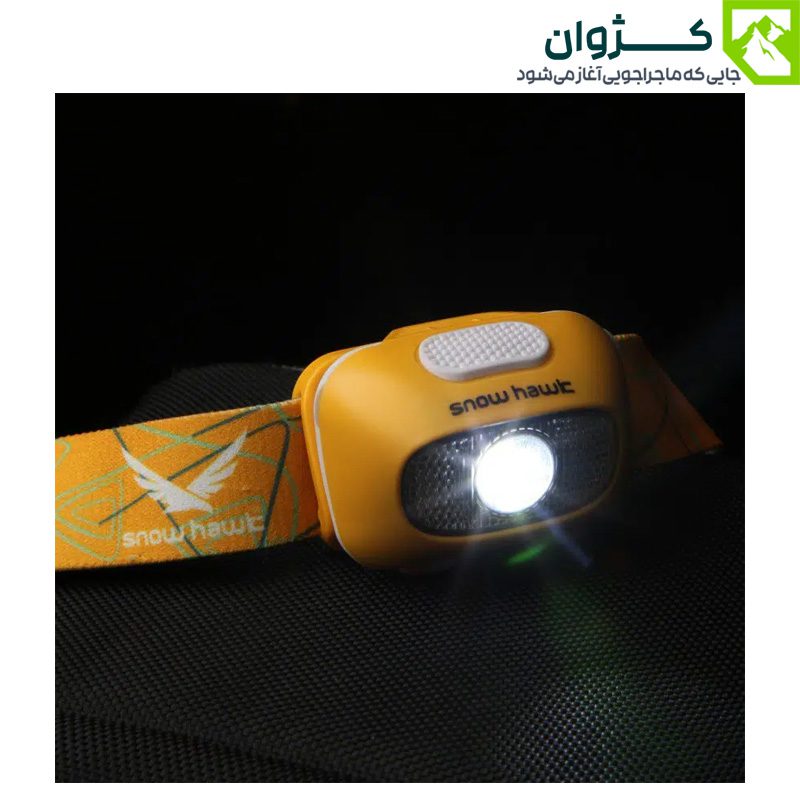 تصویر هدلامپ اسنوهاک مدل L60H کد SN-H8112 مناسب کوهنوردی و کمپینگ شبانه