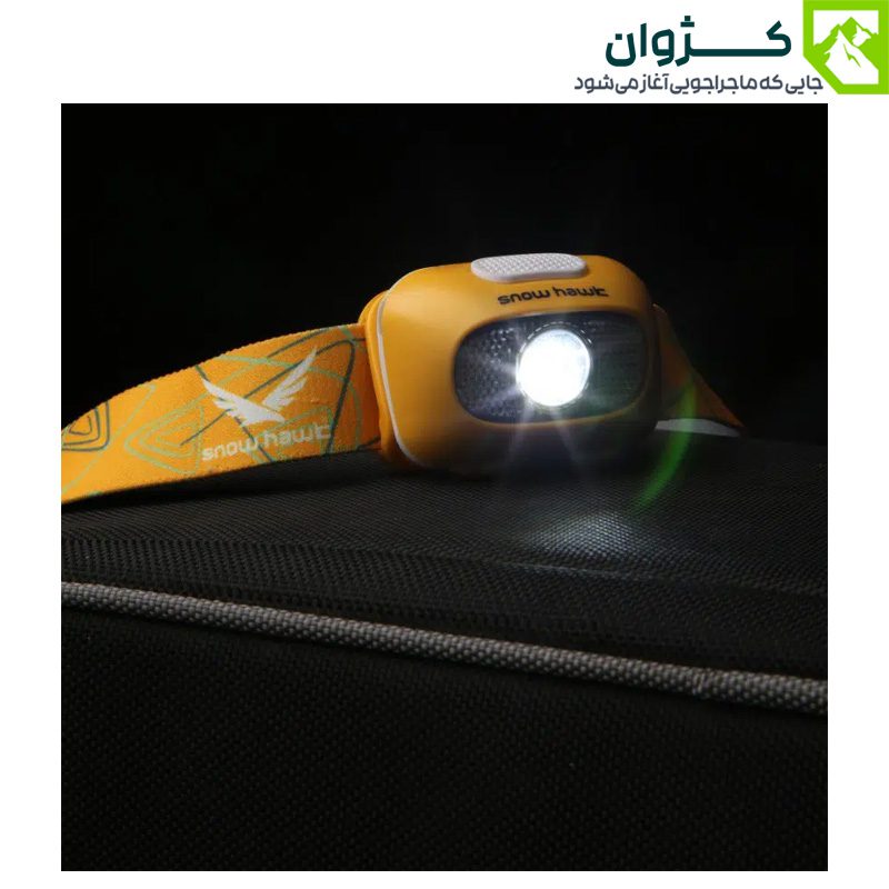 تصویر هدلامپ اسنوهاک مدل L60H کد SN-H8112 مناسب کوهنوردی و کمپینگ شبانه