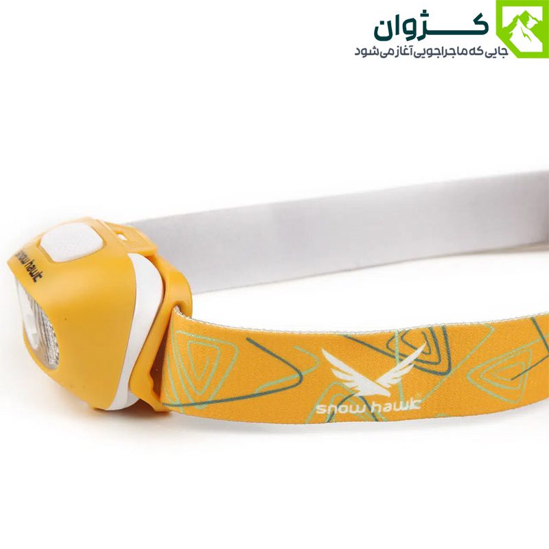 چراغ پیشانی اسنوهاک مدل L60H SN-H8112 با بند قابل تنظیم و باتری قابل شارژ