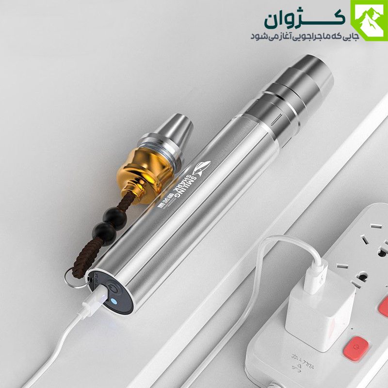 تصویر چراغ قوه یووی مدل SD-0512 برند Smiling Shark مناسب تشخیص لکه و رد حیوانات