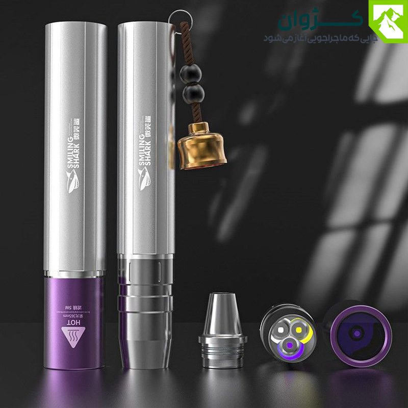 تصویر چراغ قوه یووی مدل SD-0512 برند Smiling Shark مناسب تشخیص لکه و رد حیوانات