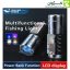 چراغ قوه شارژی SMILING SHARK DY-3002 با نمایشگر شارژ، پنل COB و نورهای چندگانه برای استفاده تخصصی در شب و فضای باز