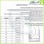 جدول راهنمای سایز کفش کوهنوردی سهند قارتال روی زمینه سفید