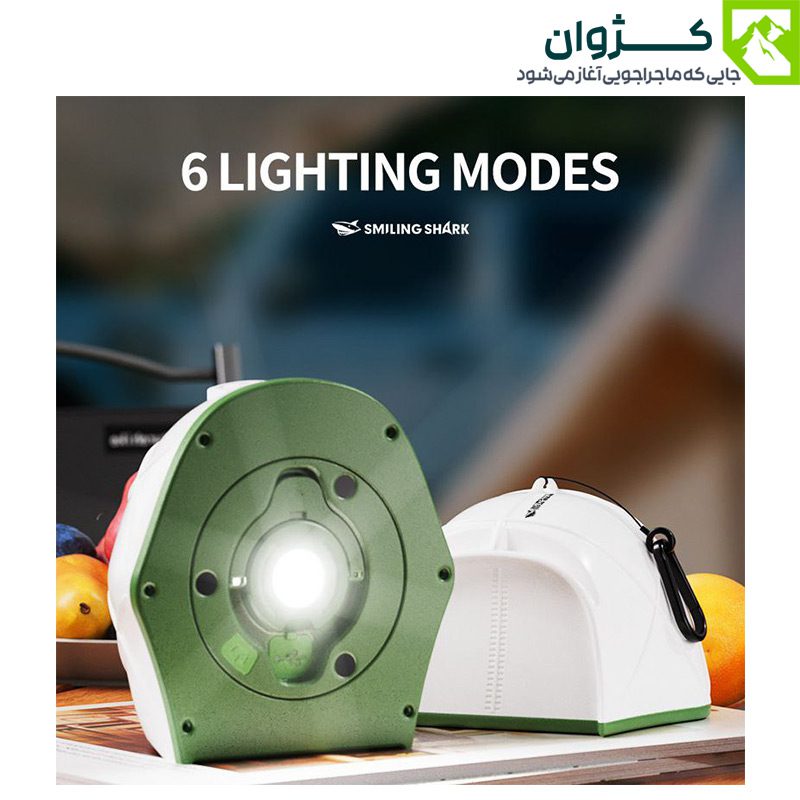 چراغ ریسه‌ای چندرنگ KXK-505 با باتری قابل شارژ و قابلیت پاوربانک، طراحی شده برای روشنایی محیط‌های طبیعی و کمپ