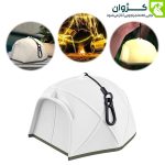 ریسه نور شارژی KXK-505 با طول ۱۵ متر و نورهای رنگی، مناسب برای ایجاد فضای گرم و روشن در چادر و کمپینگ شبانه
