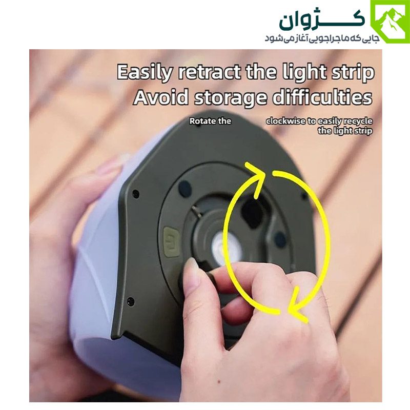 ریسه نور رنگی KXK-505 با قابلیت پاوربانک، انتخابی ایده‌آل برای روشن کردن فضای چادر و کمپ در شب