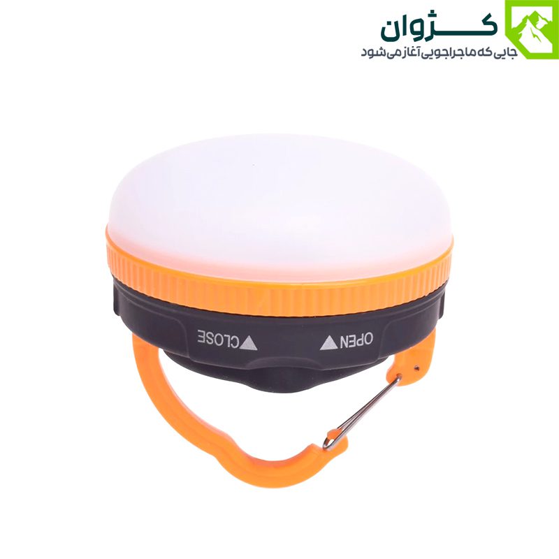 چراغ YD-2 در حالت برعکس، آویز در پایین و لامپ‌ها در بالا