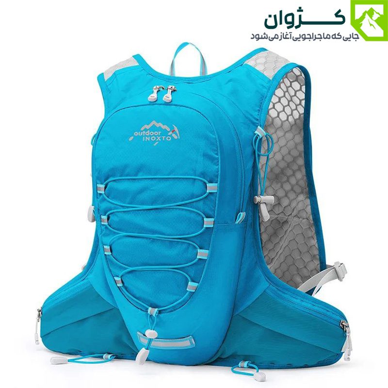 کوله رانینگ ۱۲ لیتری INOXTO مدل ۵۷۷ رنگ آبی – مناسب دویدن، دوچرخه‌سواری و کوهنوردی سبک