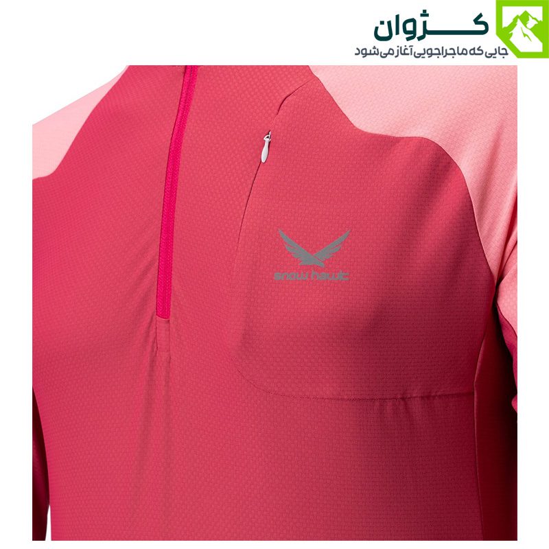 تیشرت نیم زیپ آستین بلند اسنوهاک کد SN-S2179، بلوز نیم زیپ آستین بلند اسنوهاک کد SN-S2179، تیشرت نیم زیپ آستین بلند اسنوهاک