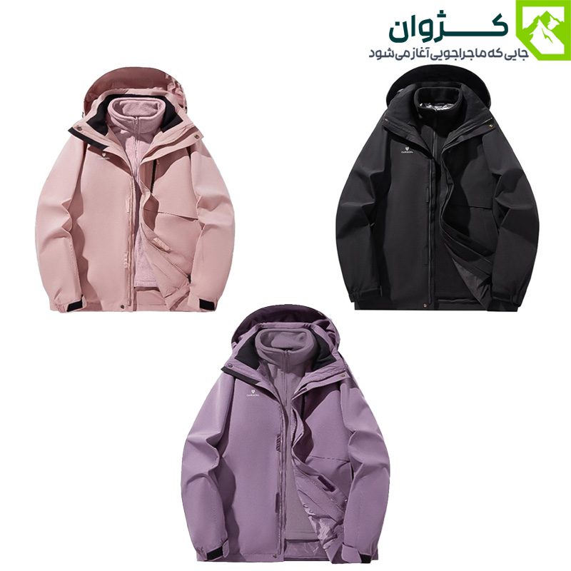 کاپشن دوپوش زنانه کاراکال مدل CA-C3101B