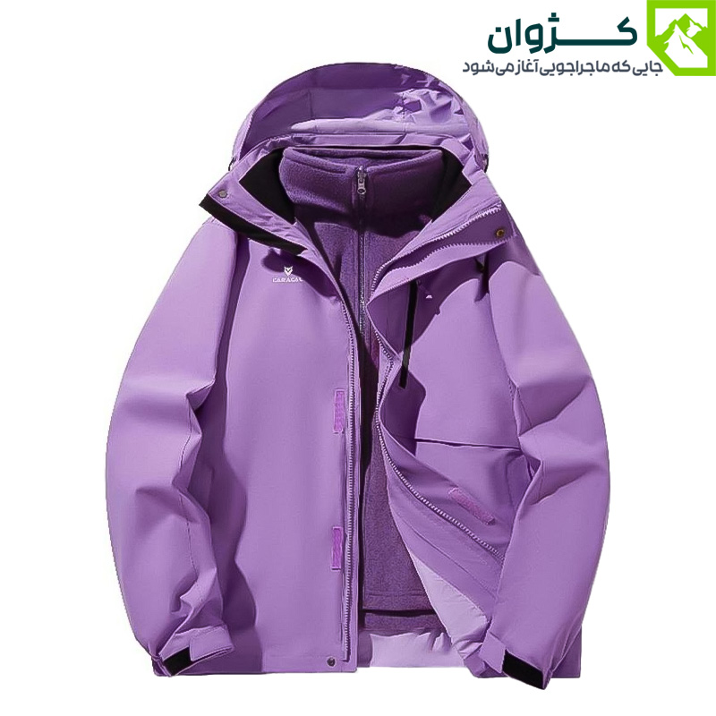 کاپشن دوپوش زنانه کاراکال مدل CA-C3101B