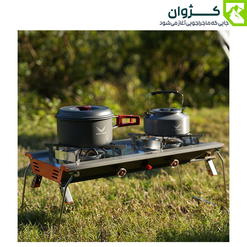 اجاق گاز صفحه ای دو شعله اسنوهاک، اجاق دو شعله کمپینگ اسنوهاک مدل SN-C6190، اجاق گاز دو شعله اسنوهاک، اجاق گاز دو شعله کمپینگ اسنوهاک مدل SN-C6190