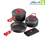 ست ظروف 2 تا 3 نفره ALOCS کد CW-C19T، ست ظروف کمپینگ 2 تا 3 نفره ALOCS کد CW-C19T، ست ظروف کمپینگ ALOCS، ست ظروف آشپزی ALOCS، ست ظروف مسافرتی، ست ظروف سفری