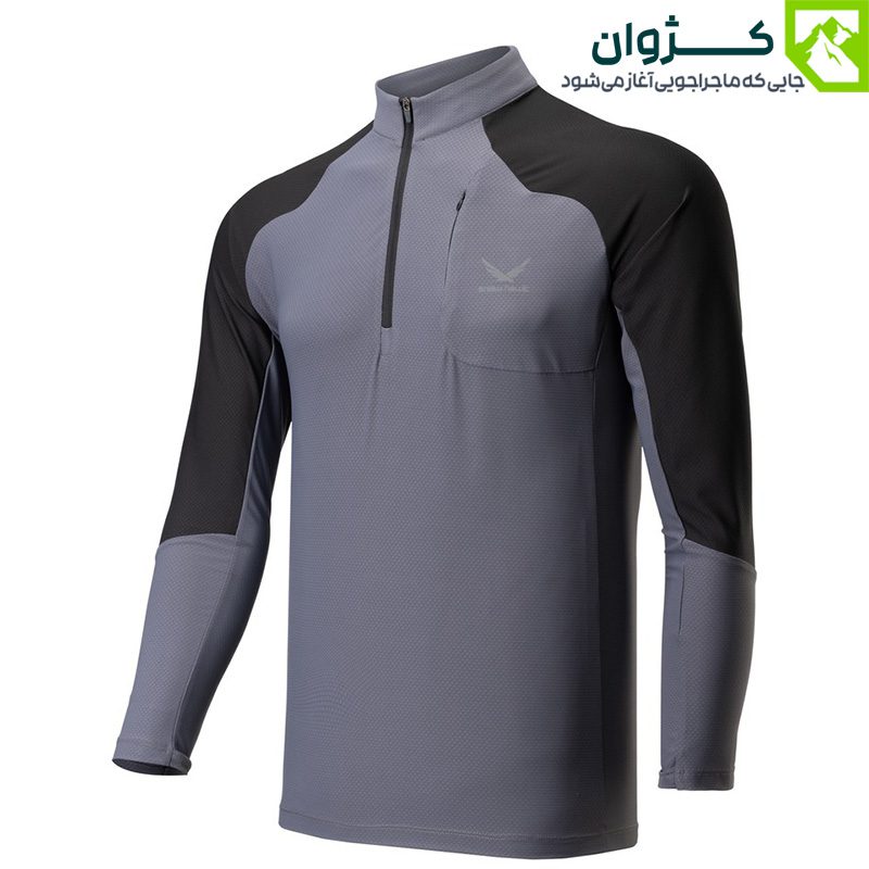 تیشرت نیم زیپ آستین بلند اسنوهاک کد SN-S2179